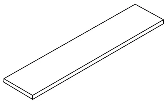 Ступень Atlas Concorde Rinascente Resin White Scalino Angolare Sx 33x120 620070002745