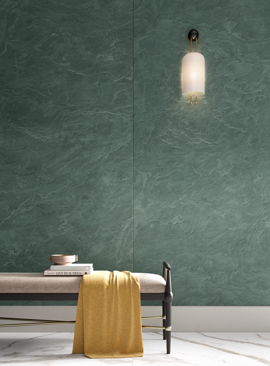 Керамогранит Laminam Слэйт Вулкано 5.6 LAMF012549 черный 120x300