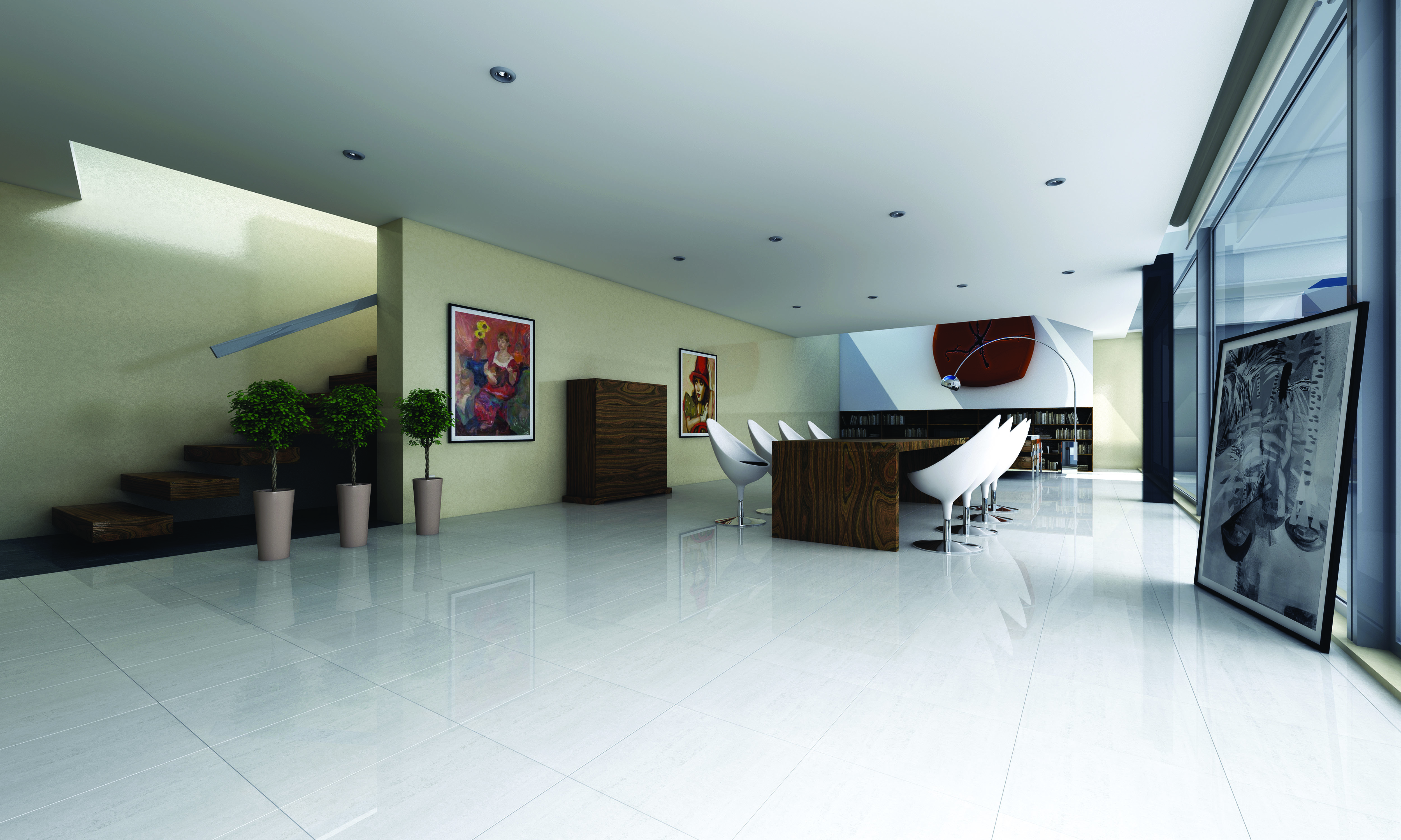 Плинтус Grasaro Travertino Brown 7.6x60 G-430/PR/p01/76x600x10