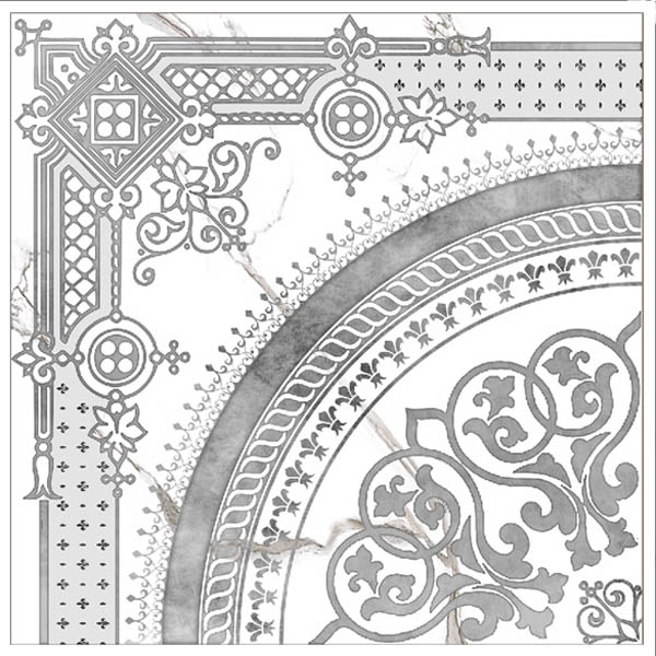 Декор Grasaro Classic Marble White 40x40 G-270/G/d02/400x400x9