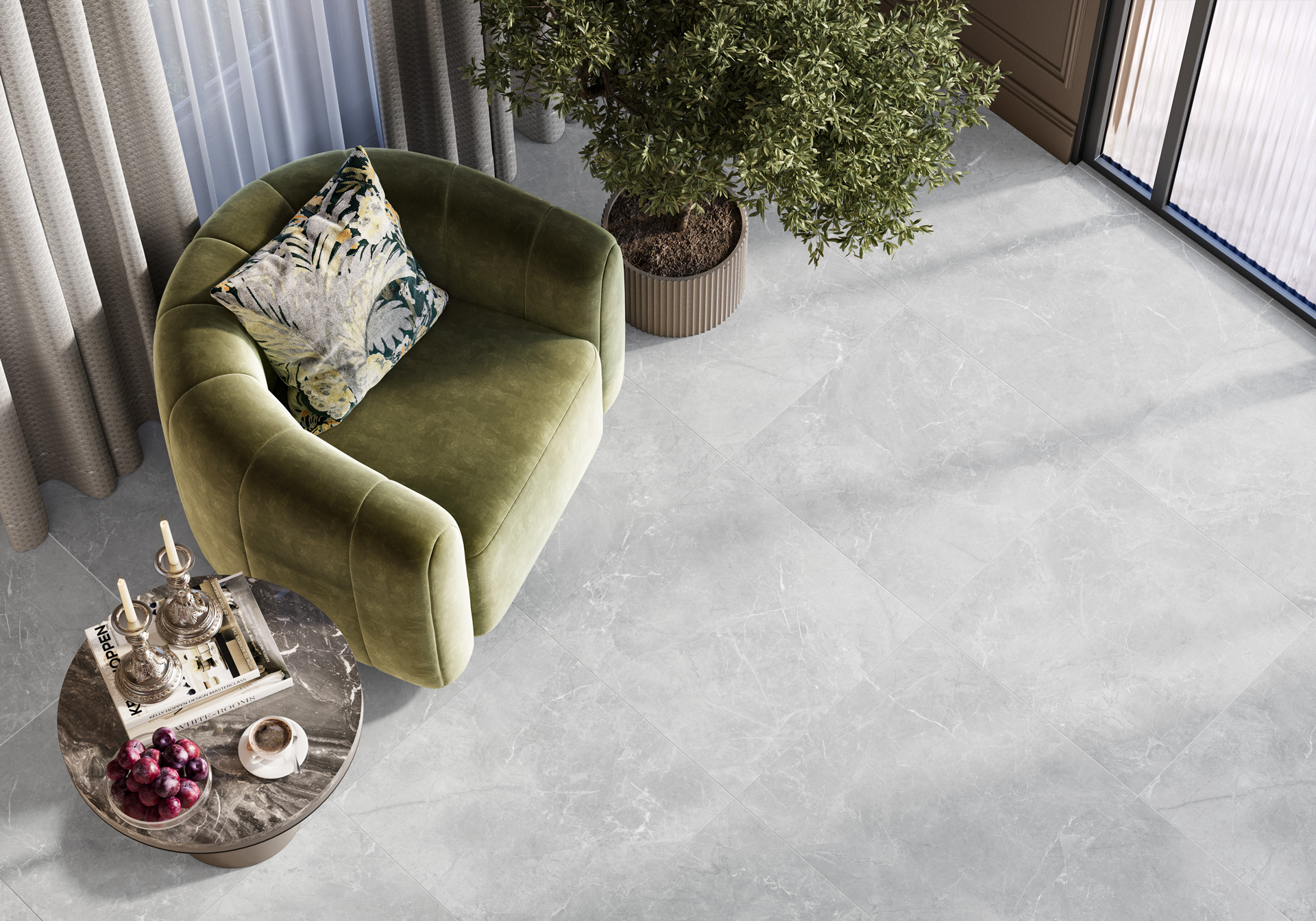 Керамогранит Alma Ceramica Апарель GFU6060APL40L коричневый 60x60