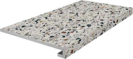 Ступень Kerama Marazzi KM6060G0001RGCF фронтальная клееная Бричиола белый матовый обрезной 33x60