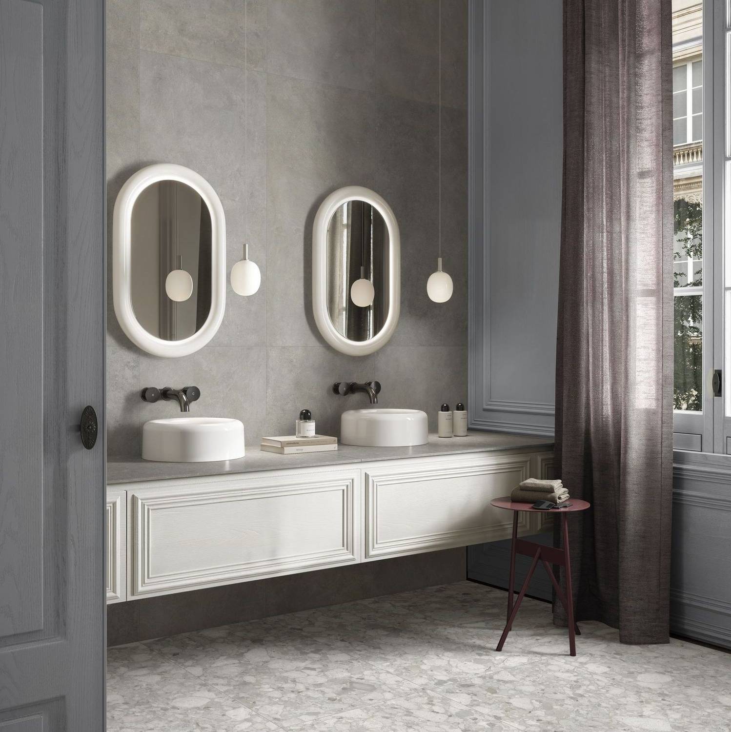 Керамогранит Vitra CementBase Светло-серый Матовый R10A 120x60