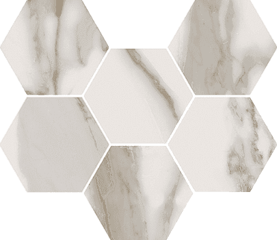 Мозаика Italon Charme Evo Calacatta Hexagon 25x29