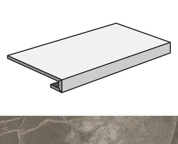 Ступень фронтальная Atlas Concorde Allure Grey Beauty 33x120 лаппатированная