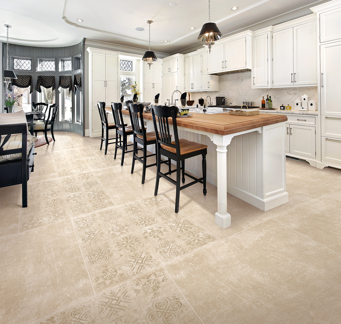 Керамогранит Идальго Cement Light Beige SR 60x120 бежевый