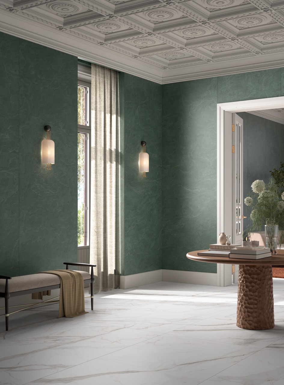 Керамогранит Laminam Слэйт Вулкано 5.6 LAMF012549 черный 120x300