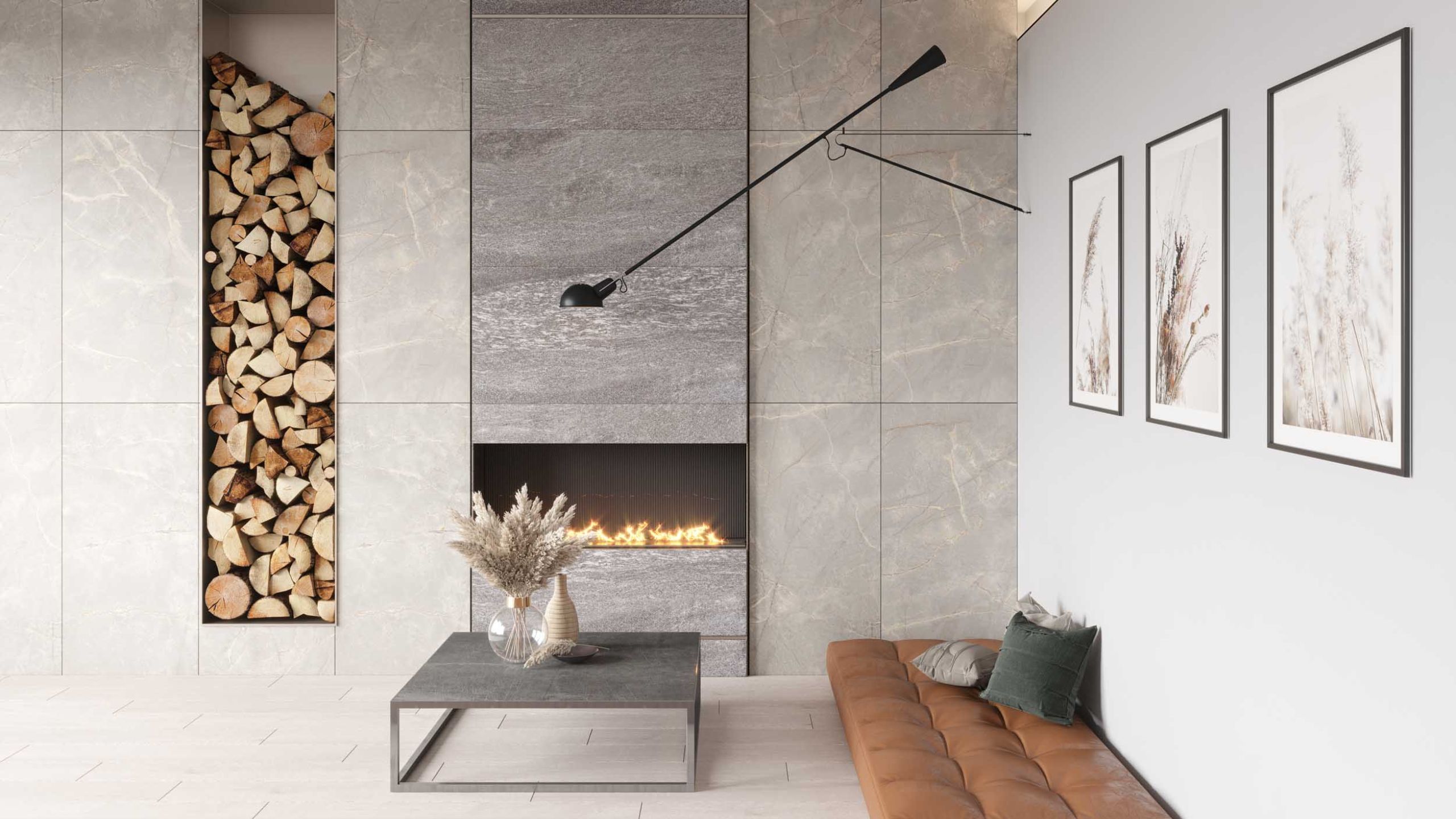 Плинтус Estima BR03 Bernini Grey 7x60 серый неполированный