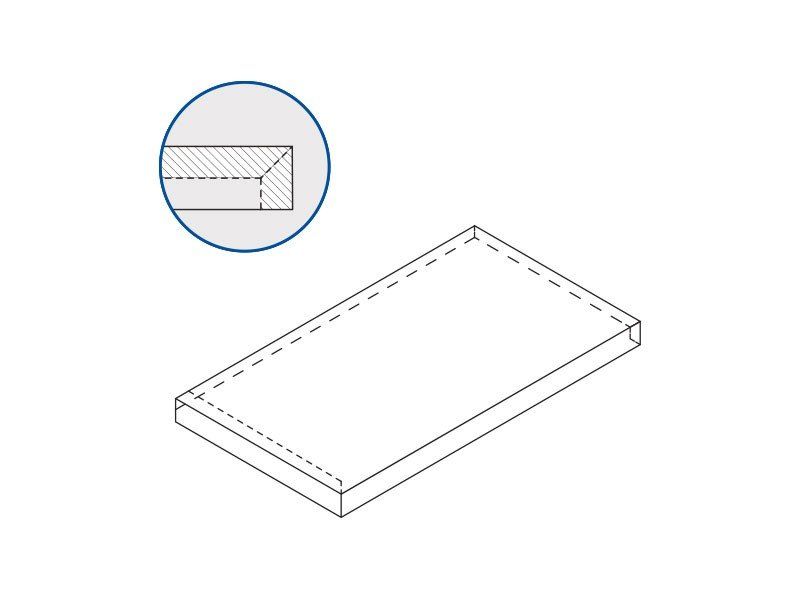 Ступень угловая левая Italon Room X2 Black X2 33x60