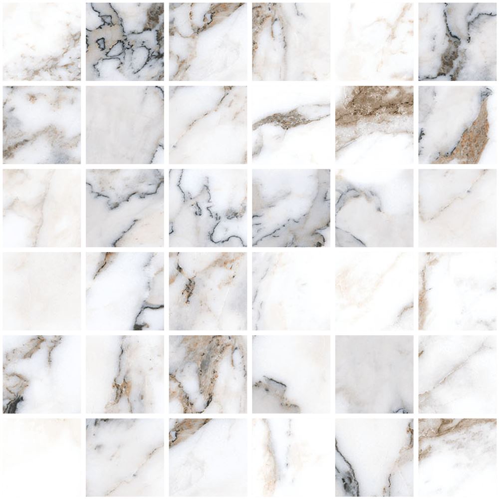 Мозаика Vitra Marble-X Бреча Капрайа Белый 30x30 лаппатированный