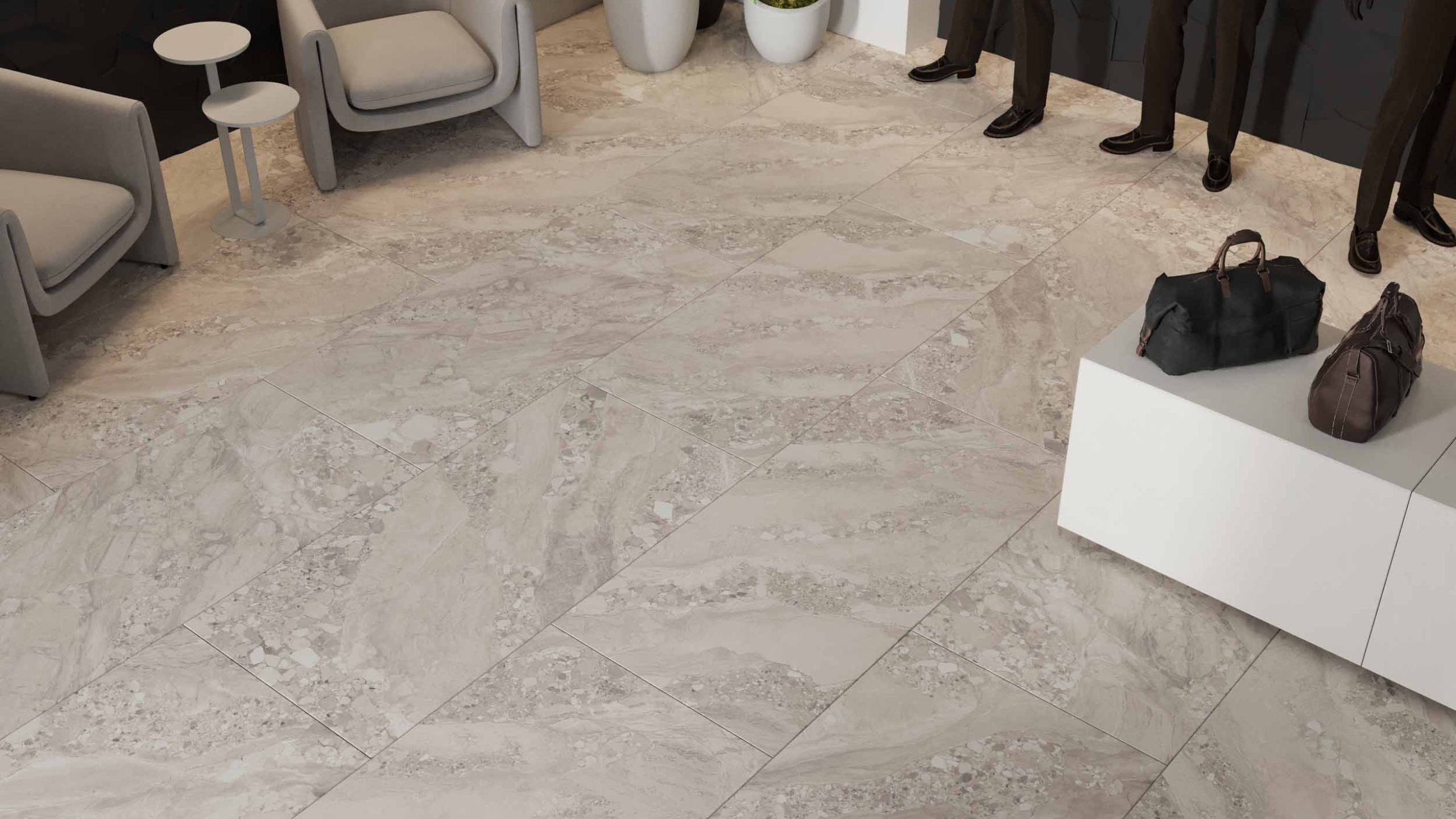 Плинтус Estima OM02 Ametis Oceanmist Beige 7x60 бежевый полир.