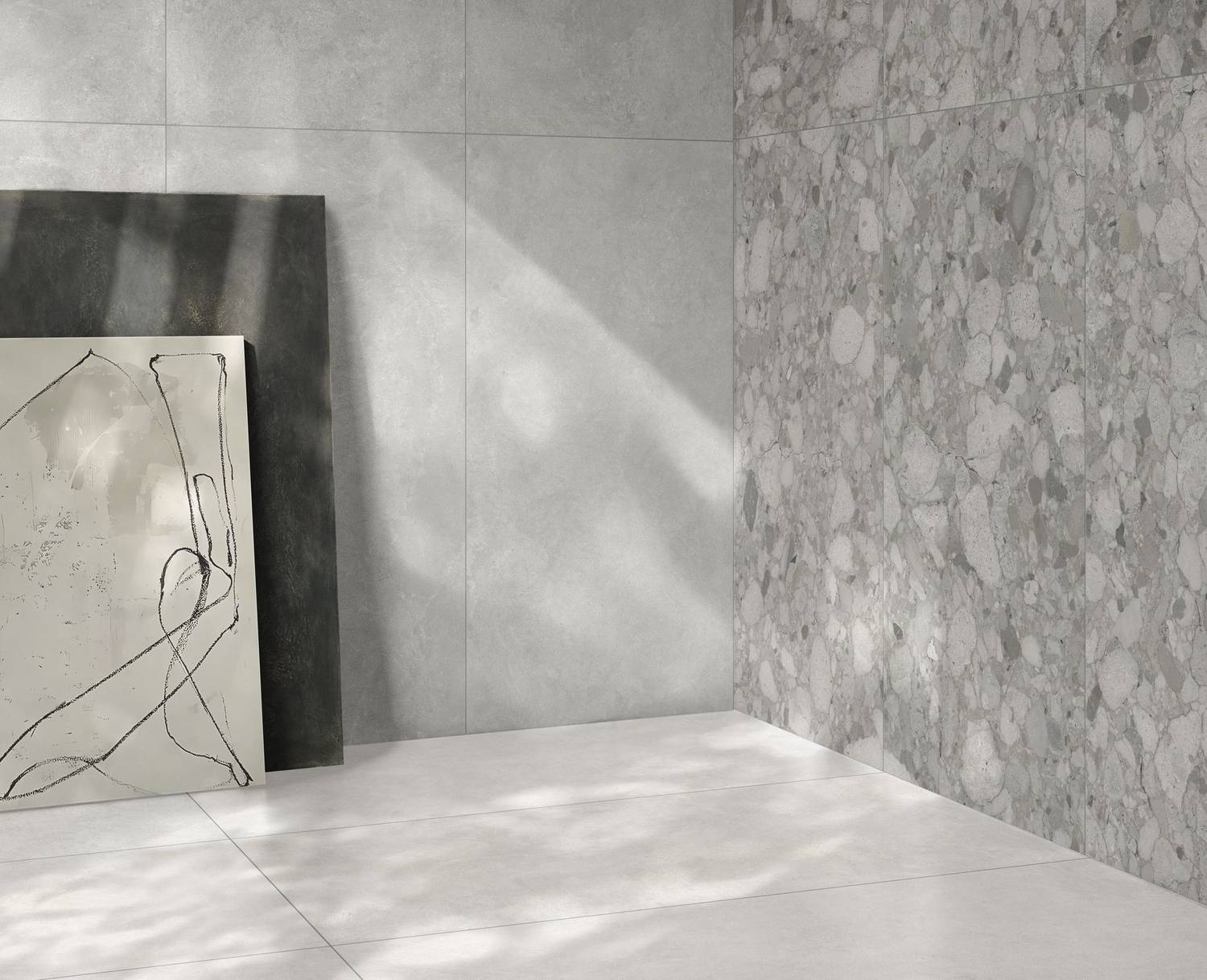 Керамогранит Vitra CementBase Светло-серый Матовый R10A 120x60
