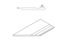 Бортик с выемкой закругленный левый Italon District X2 Sand 30x60