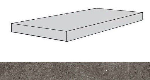 Ступень угловая правая Atlas Concorde Drift Grey 33x60