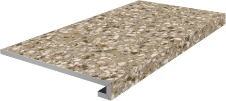 Ступень Kerama Marazzi KM6060G0041RGCF фронтальная клееная Бричиола бежевый матовый обрезной 33x60