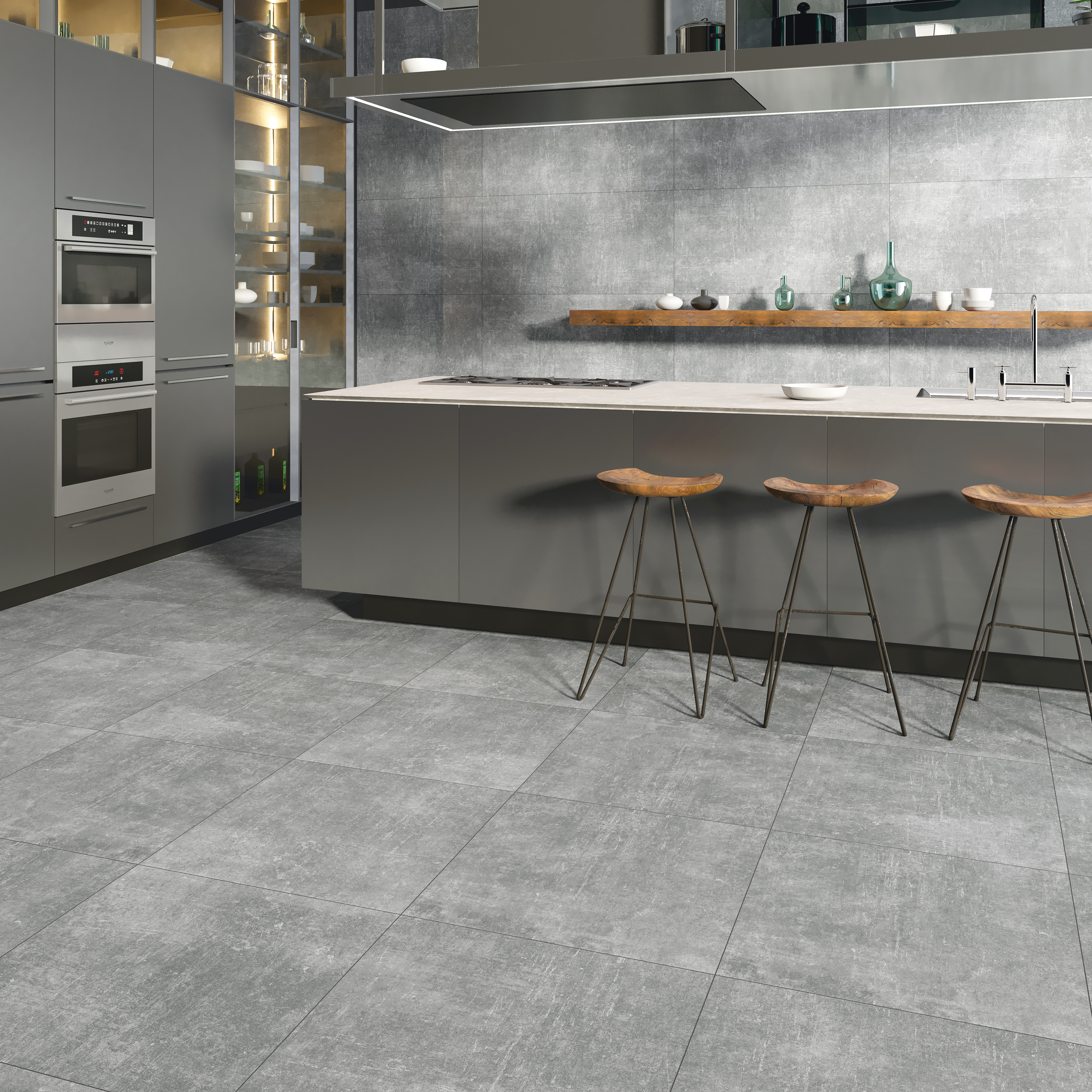 Керамогранит Идальго Cement Light Beige SR 60x120 бежевый