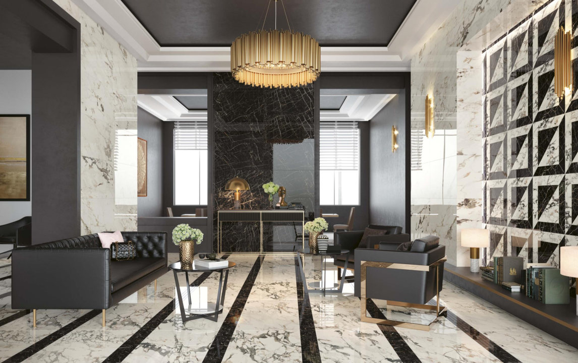 Вставка Atlas Concorde Allure Imperial Black 7,2x7,2 лаппатированная