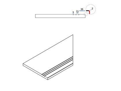 Бортик правый Italon Climb Х2 Ice 30x60