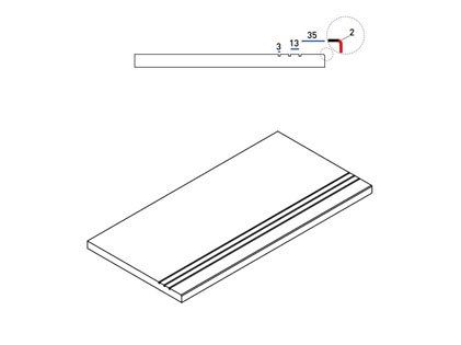 Бортик Italon Climb Х2 Rock 30x60