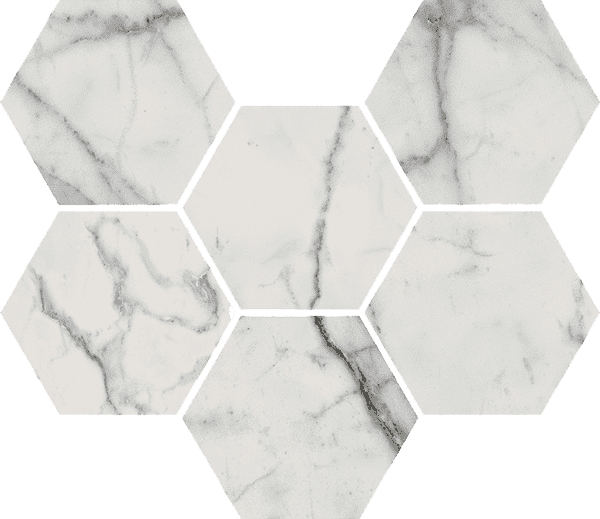 Мозаика Italon Charme Evo Statuario Hexagon 25x29
