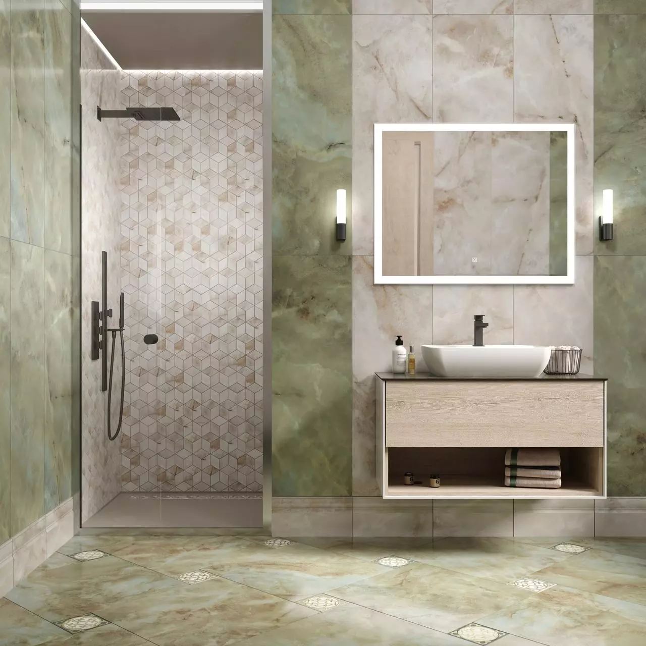 Вставка Kerama Marazzi OS\C90\SG1609L Джардини лаппатированная 15x15