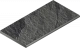 Бортик Italon Материя X2 Титанио закругленный 620090001204 черный 30x120