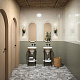 Панно Kerama Marazzi KMP3STA008RN6X Панно Мажорель зеленый темный глянцевый из 6 частей 28.5x36