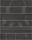 Панно Kerama Marazzi KMP3STA009RN6X Панно Мажорель черный глянцевый из 6 частей 28.5x36