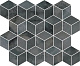 Декор Kerama Marazzi T017\14024 Джардини серый темный мозаичный обрезной 37,5x45