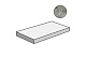 Ступень угловая правая Italon Charme Extra Silver 33x60
