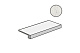 Ступень фронтальная Italon Charme Extra Carrara 33x60