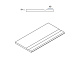 Бортик с выемкой закругленный Italon Millennium X2 Silver 30x60