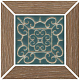 Вставка Kerama Marazzi ID157 Тровазо наборный коричневый светлый матовый 13x13
