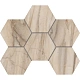 Мозаика Estima BR01 Bernini Hexagon Pearl 25x28.5 бежевый неполированный